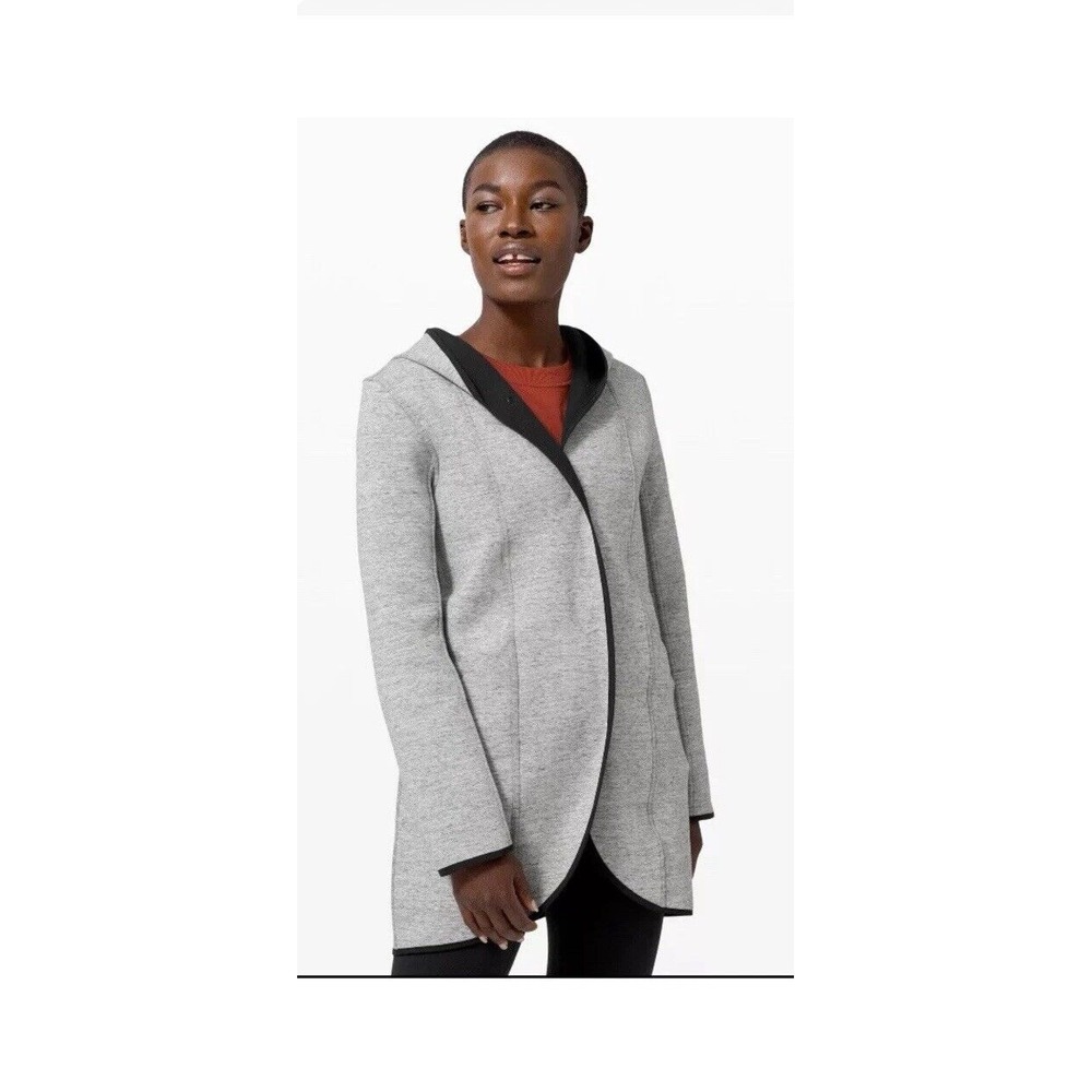 Womens LULULEMON Urban Horizons Jacket Reversible‎ Heather Grey, Size XS-S $168 - Picture 3 of 10